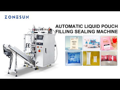 ZONESUN ZS-GFYT320 Automatic Liquid Pouch Filling Sealing Machine With Date Coder