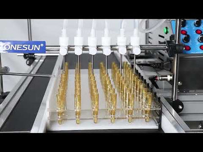 ZONESUN ZS-DTPP6B Desktop 6 Heads Peristaltic Pump Liquid Filling Machine With Conveyor