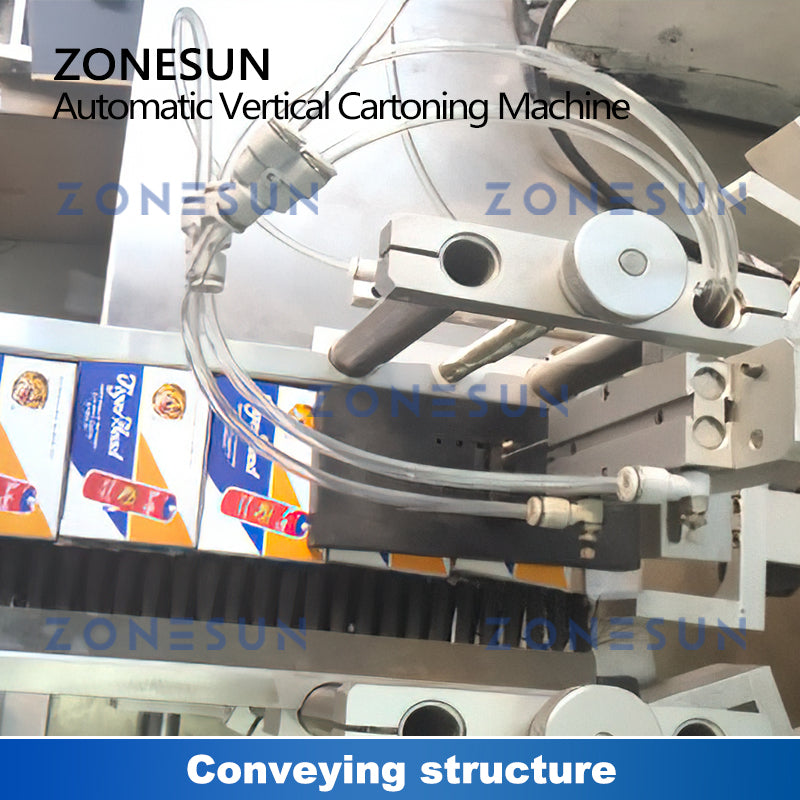 Máquina envasadora y selladora automática de cajas de cartón ZONESUN ZS-ZHJ50D