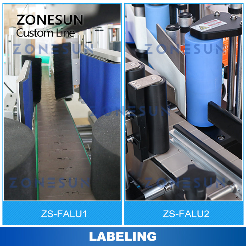 ZONESUN ZS-FALU Linea di produzione personalizzata per il risciacquo delle bottiglie, l'asciugatura, il riempimento, la tappatura, l'etichettatura 