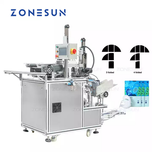 ZONESUN ZS-MS1TZD Macchina confezionatrice pieghevole per maschere facciali ad alta velocità 