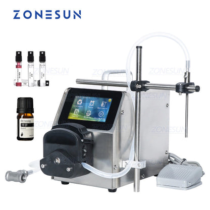 ZONESUN ZS-YTPP6001 Riempitrice di liquidi con pompa peristaltica semiautomatica da 1-100 ml 