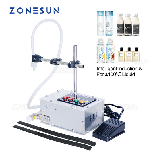 ZONESUN Intelligent Induction Heat-resistant Diaphragm Pump Liquid Filling Machine