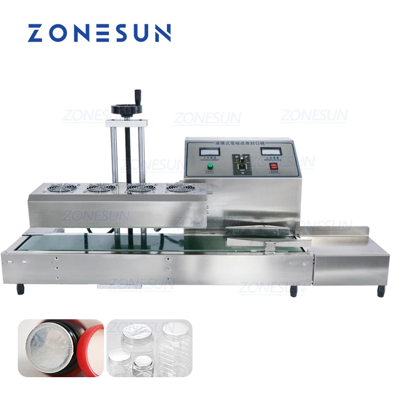 ZONESUN ZS-FK6000A Macchina per sigillare a induzione elettromagnetica continua raffreddata ad aria da 15-80 mm