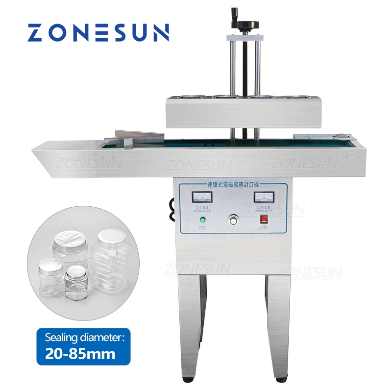 ZONESUN 20-85mm Automatic Electromagnetic Induction Sealing Machine