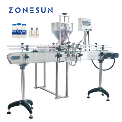 ZONESUN ZS-GY1C Riempitrice automatica pneumatica per pasta con trasportatore