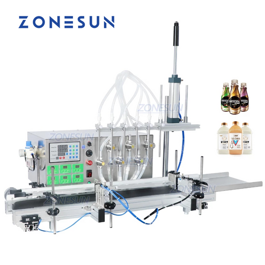 ZONESUN ZS-DTMP6 Riempitrice automatica di liquidi con pompa magnetica a 6 ugelli per immersione