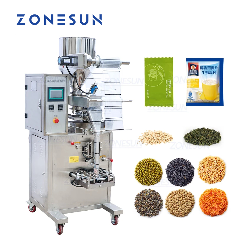 ZONESUN ZS-K100 Macchina automatica per il riempimento di polvere con stampante per data