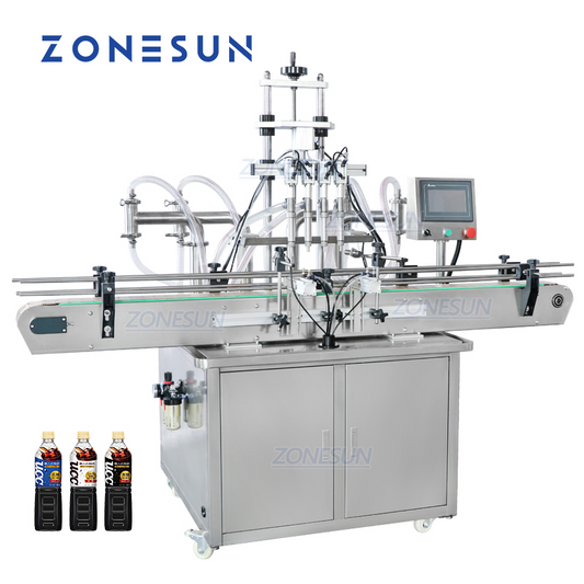 ZONESUN ZS-YT4T-4Y Riempitrice di liquidi personalizzata a 4 teste 