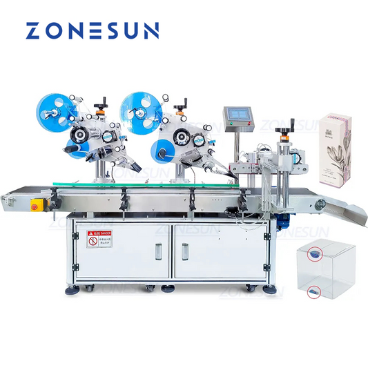 ZONESUN ZS-TB833S Automatic Double Sides Box Corner Labeling Machine