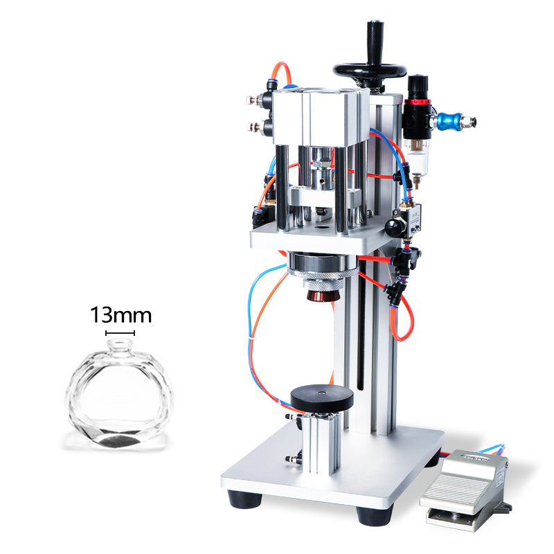 ZONESUN ZS-YG08 13/15/18/20 mm Máquina taponadora de botellas de perfume neumática