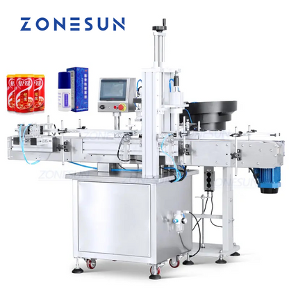 ZONESUN ZS-XG440G Automatic Bottle Cap Pressing Machine With Cap Feeder