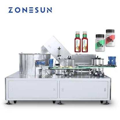 ZONESUN ZS-LP250 Full Automatic Round Square Bottle Sorting Turntable Unscrambler Machine