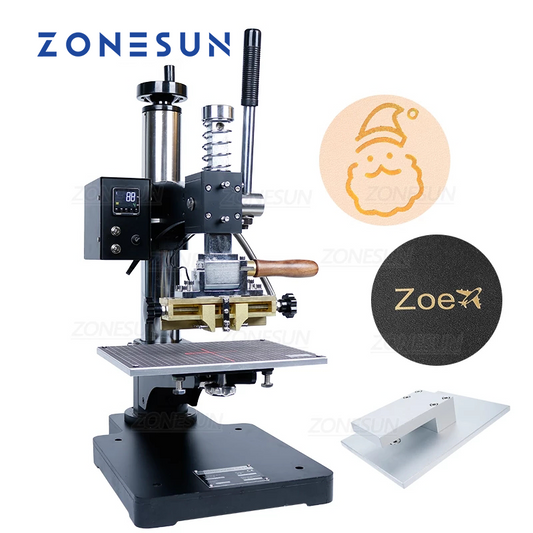 ZONESUN ZS-190 Macchina per stampa a caldo in ottone personalizzata