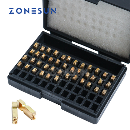 ZONESUN A-Z 0-9 Character Letter Number Hot Letter For Code Ribbon Date Printing Machine