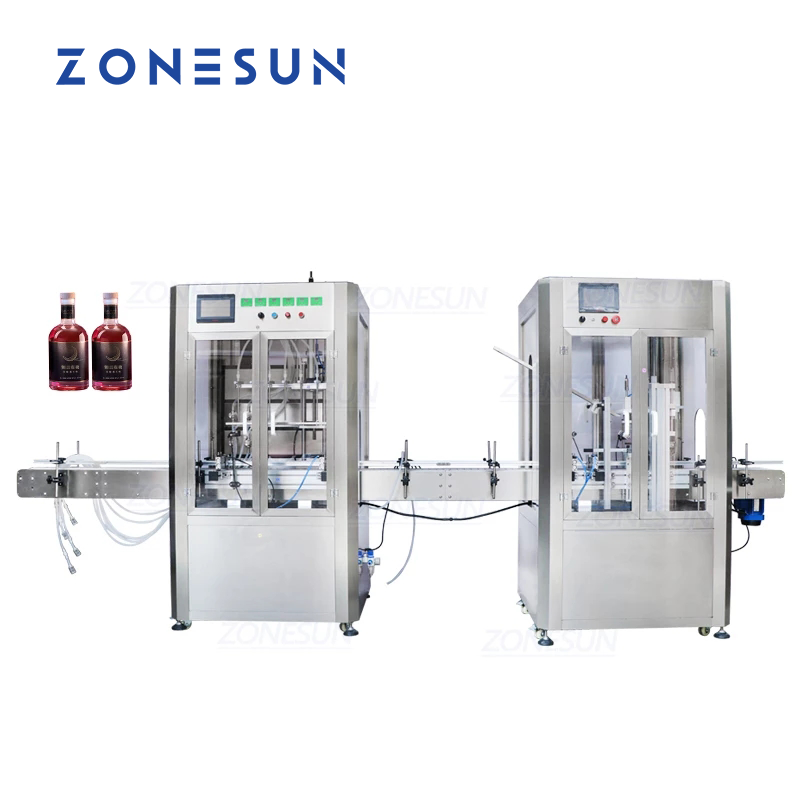 ZONESUN Wine Filling Wood Cork Pressing Capping Machine Filler Capper