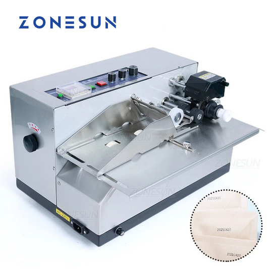 Máquina de codificación de rollos de tinta sólida ZONESUN MY-380F