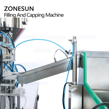 ZONESUN ZS-AFC3 Custom Full Automatic Small Vial Liquid Filling And Capping Machine