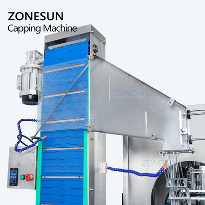 ZONESUN ZS-XG441F Automatic F-style Capping Machine With Cap Feeder