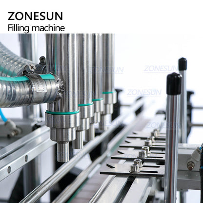 ZONESUN ZS-YT4TZ Automatic 4 Nozzles Piston Liquid Filling Machine