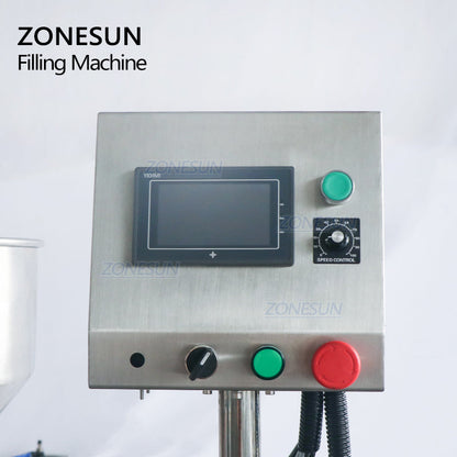 ZONESUN ZS-GY1C Pneumatic Automatic Paste Filling Machine With Conveyor