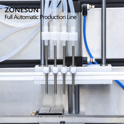 ZONESUN Liquid Filling Capping And Labeling Line With Induction Sealing Production Line