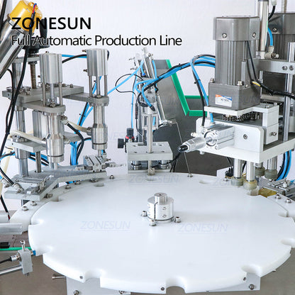 ZONESUN Small Vial Bottle Liquid Filling And Capping  Production Line