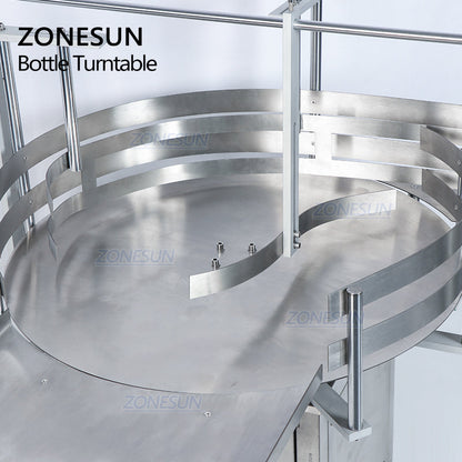 ZONESUN ZS-LP600Z Tabletop Automatic Round Rotary Bottle Unscrambler For Production Line