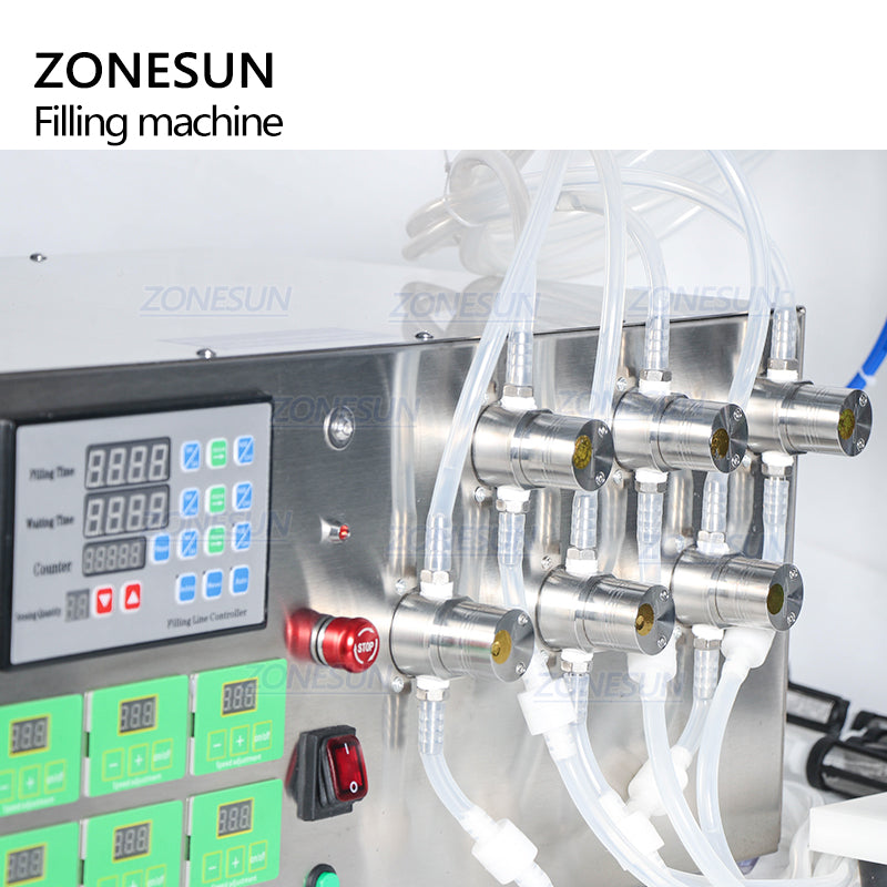 ZONESUN ZS-MP5500D Macchina di rifornimento di liquidi con pompa magnetica a 6 ugelli per immersione 