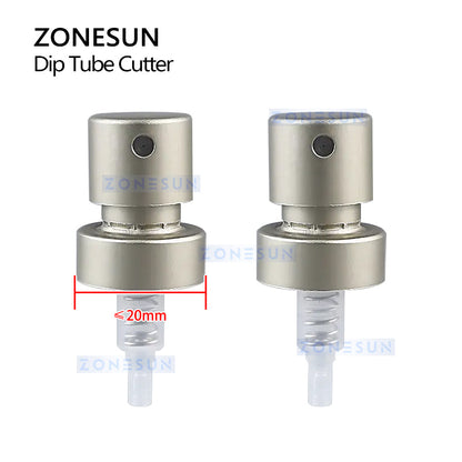 ZONESUN ZS-JG300 Pneumatic Spray Perfume Bottle Cap Dip Tube Cutting Machine