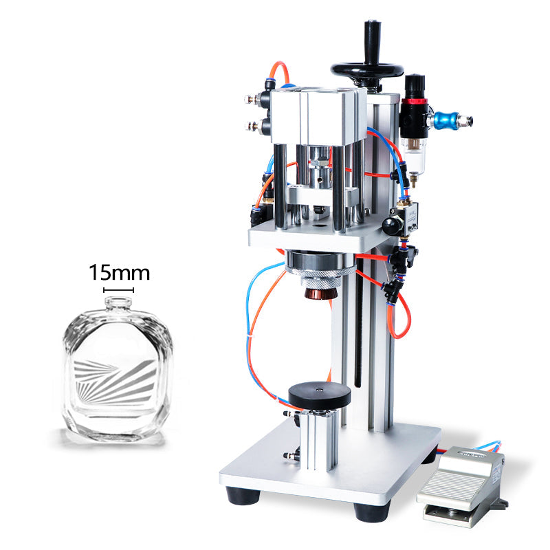 ZONESUN ZS-YG08 13/15/18/20mm Pneumatic Perfume Bottle Capping Machine