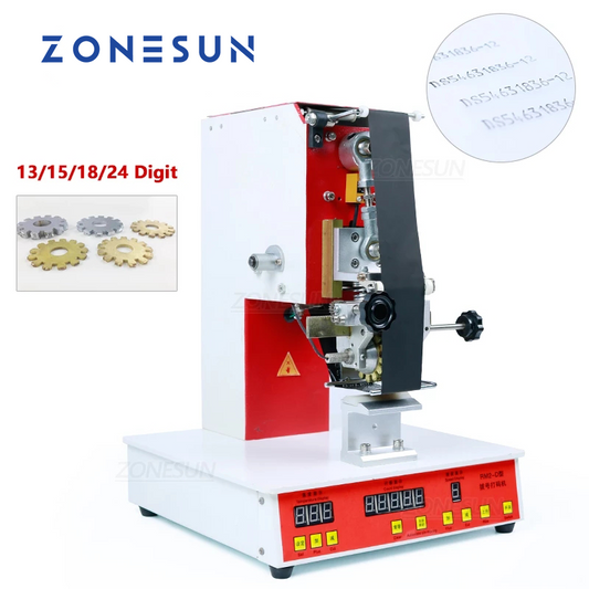 ZONESUN ZY-RM2-D Macchina per la stampa della data con composizione a nastro rotante 