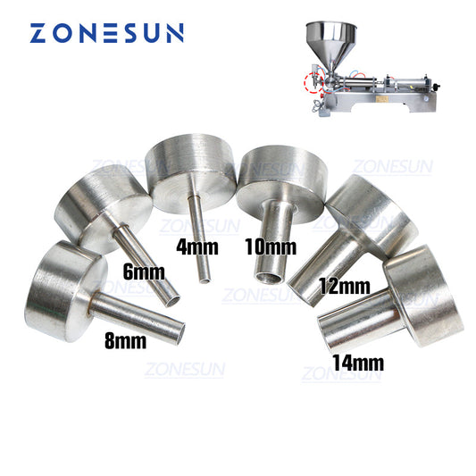 ZONESUN Nozzle for Filling Machine G1 4mm 6mm 8mm 10mm 12mm 14mm