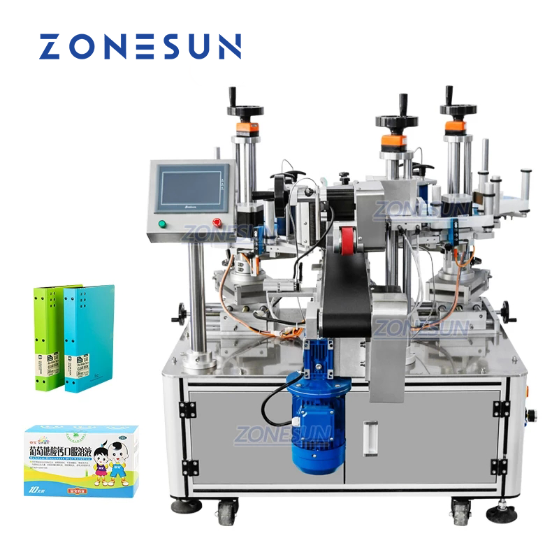 ZONESUN ZS-TB833D Double Heads Flat Corner Labeling Machine