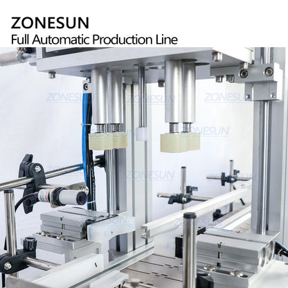 ZONESUN ZS-FAL180C9 Automatic Square Bottle Liquid Filling Capping And Double Sides Labeling Machine