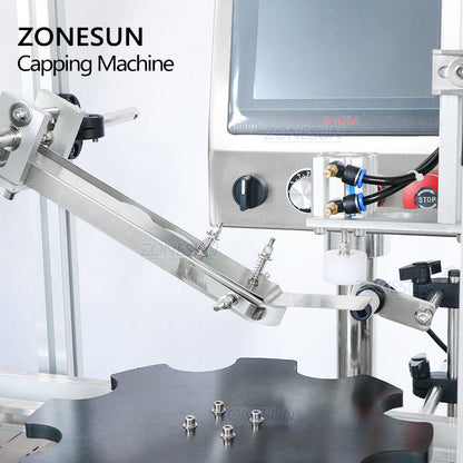 ZONESUN ZS-XG16V 18-70mm Automatic Capping Machine With Vibratory Cap Feeder