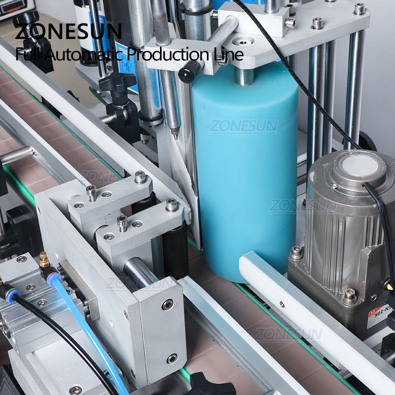 ZONESUN ZS-FAL180C7 Small U Shape Peristaltic Pump Liquid Filling Capping Labeling Machine