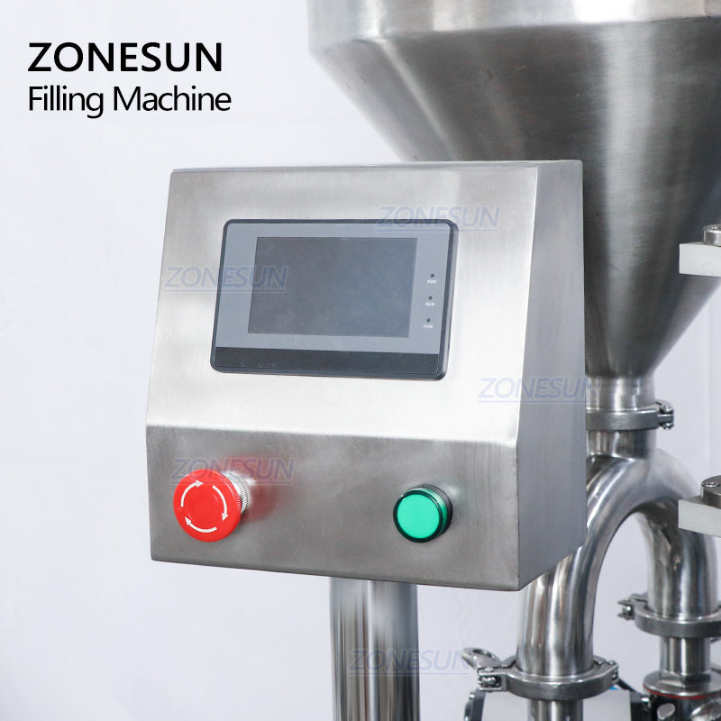 ZONESUN ZS-AFC4 Custom Full Automatic Paste  Filling And Capping Machine