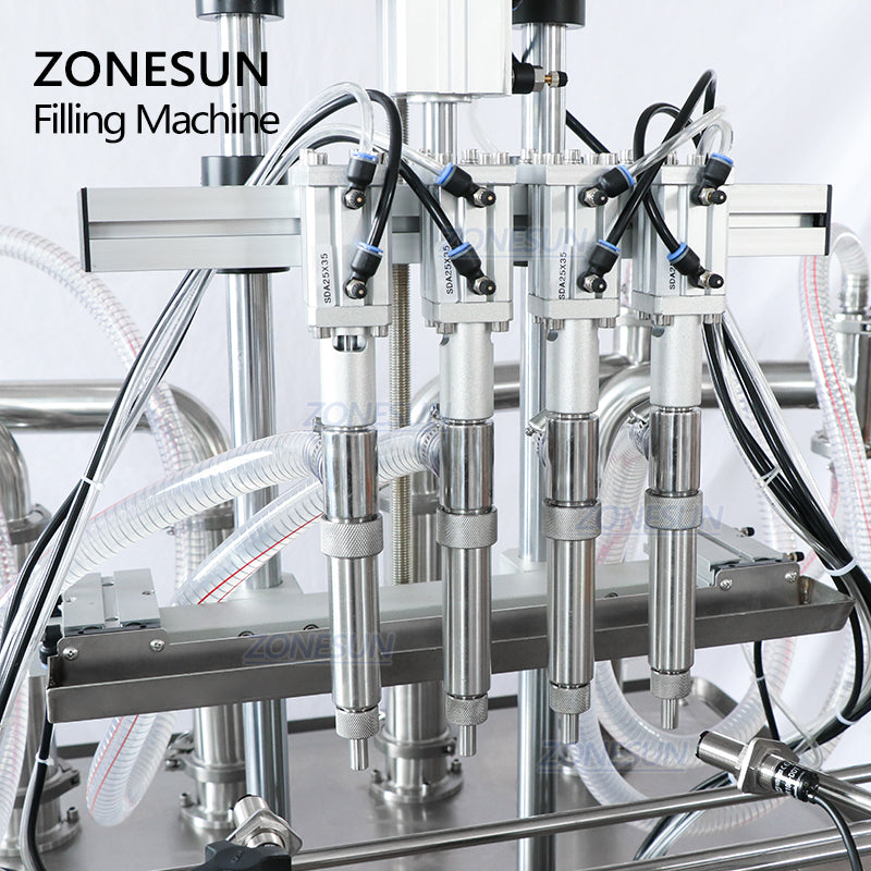 ZONESUN ZS-YT4T-4Y Riempitrice di liquidi personalizzata a 4 teste 