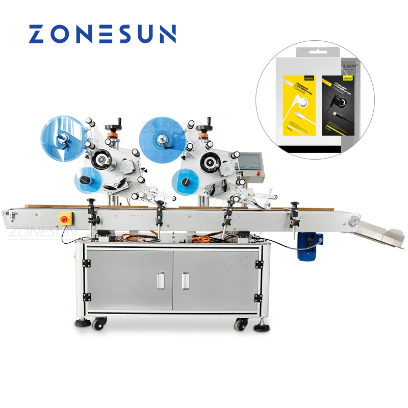 ZONESUN ZS-TB831B Etiquetadora plana automática de alta precisión para etiquetas transparentes normales