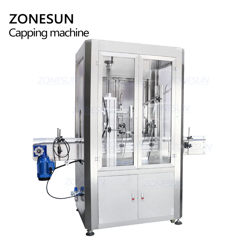 ZONESUN Custom Full Automatic Capping Machine With Dust Cover Capper Press