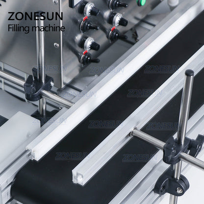 ZONESUN 4 Nozzles Automatic Magnetic Pump Liquid Filling Machine