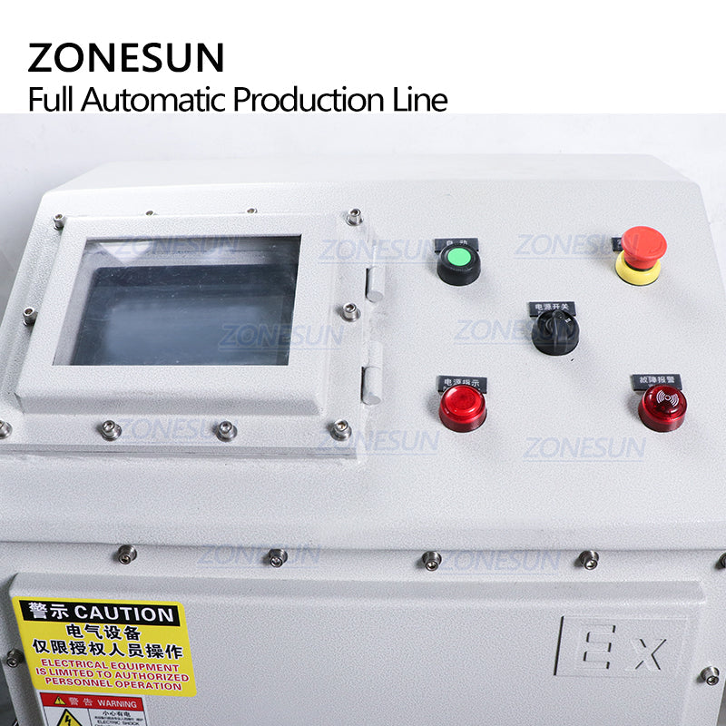 ZONESUN Explosion Proof Inflammable Liquid Paste Servo Filling Capping Labeling Machine