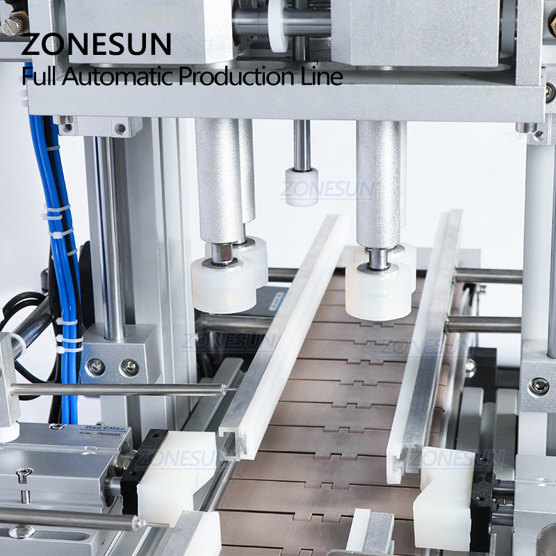 ZONESUN ZS-FAL180C7 Small U Shape Peristaltic Pump Liquid Filling Capping Labeling Machine