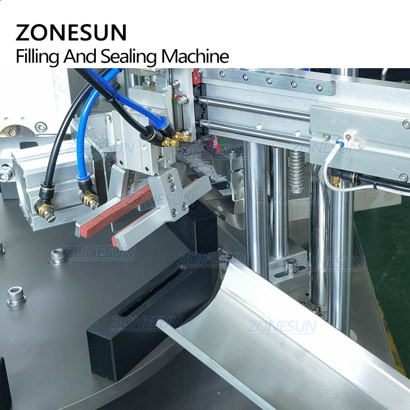 ZONESUN ZS-FS50U 4 Heads Ceramic Pump Sofu Tube Liquid Filling Sealing Machine