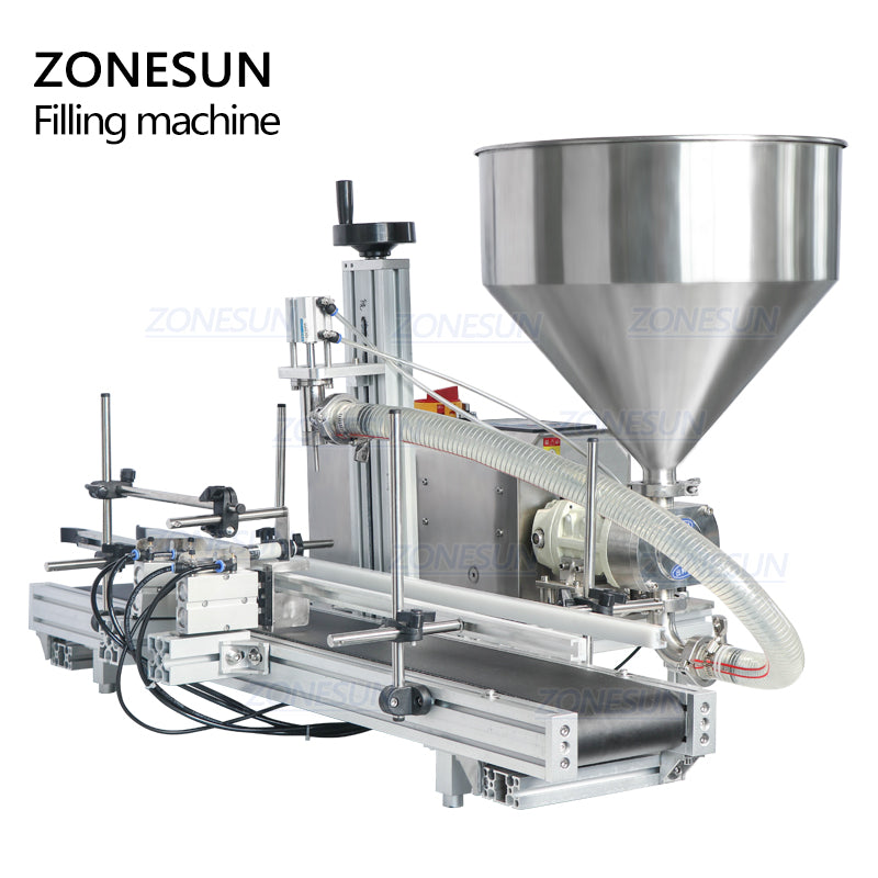 ZONESUN ZS-DTGT900 50-5000ml Tabletop Automatic Rotor Pump Paste Liquid Filling Machine