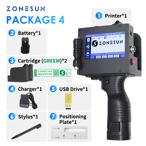 ZONESUN ZS-HIP508 Handheld Multilingual Inkjet Printing Machine