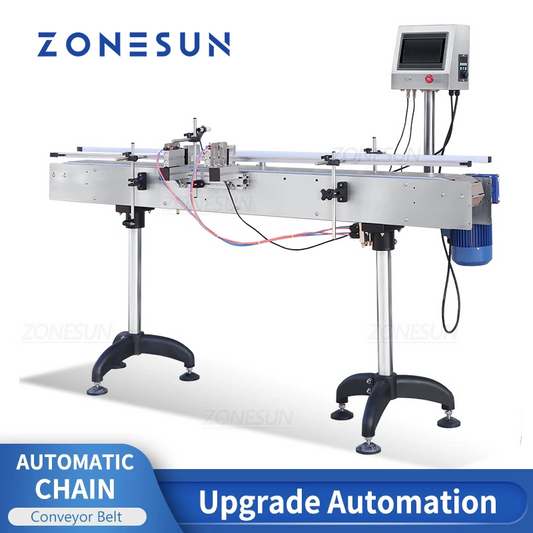 ZONESUN ZS-CB100P 1.9m Automatic Chain Conveyor Belt For Production Line