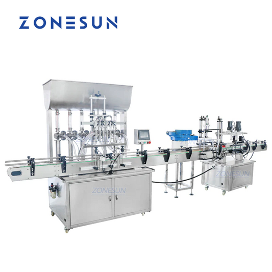 ZONESUN ZS-FAL180AP Automatic Paste Filling Capping  Production Line