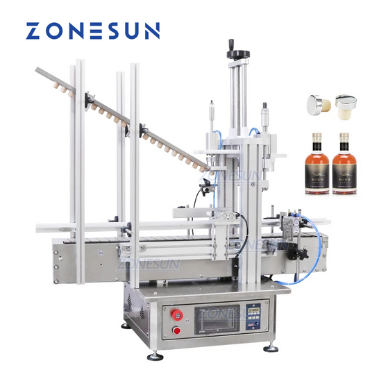 ZONESUN ZS-XG1870D1 Tappatrice pressatrice pneumatica per alimentazione automatica di sughero in legno